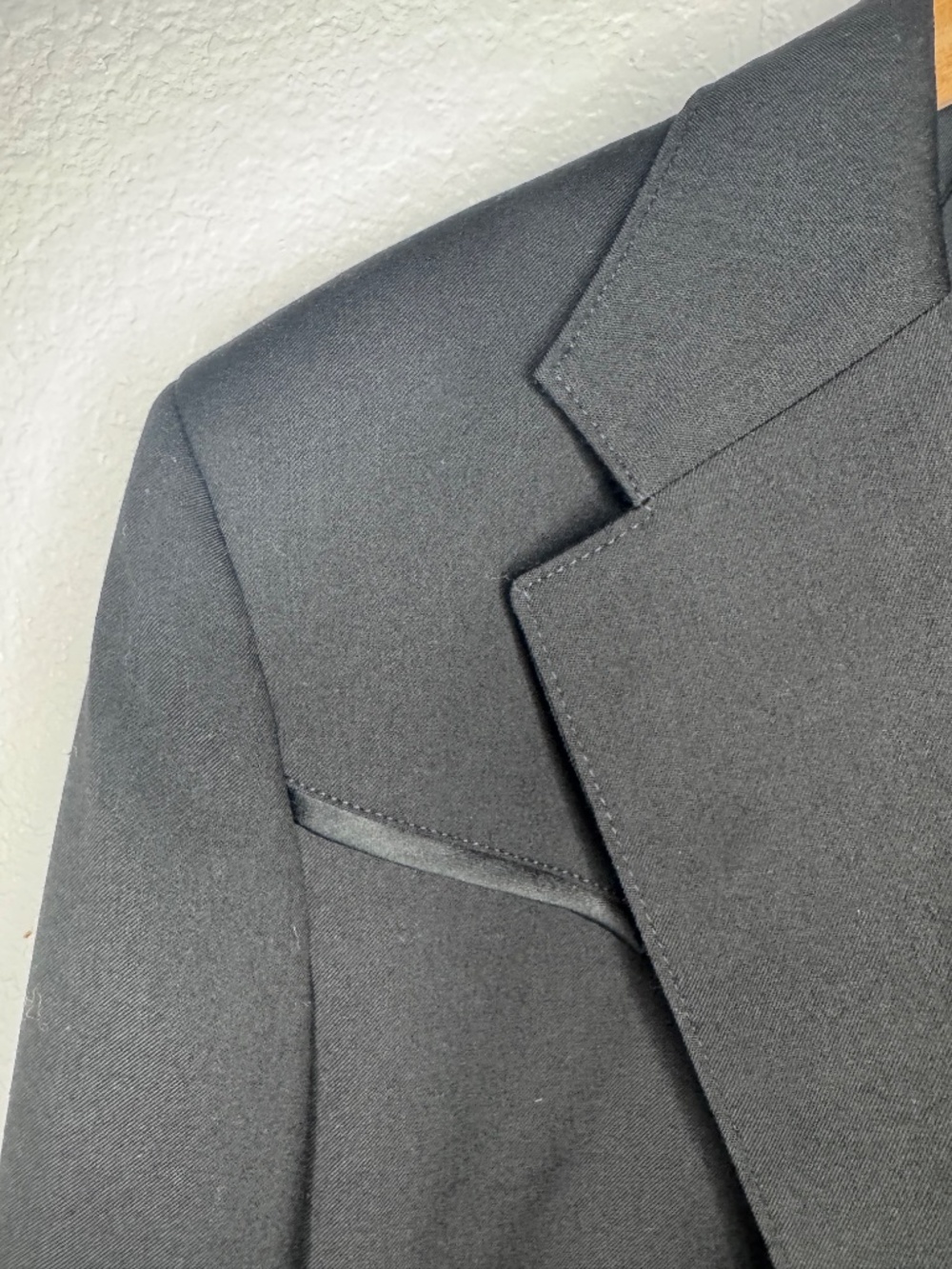 Vintage 90s Circle S Black Western Dallas Frontier Tuxedo Bolero Jacket RN25832 - Picture 4 of 15